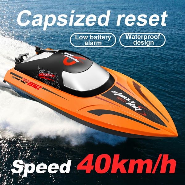 ElectricRC Boats 812 RC Boat 24Ghz 40kmh HighSpeed Télécommande Racing Speedboat Water Speed Ship Endurance 25 Minutes Enfants Modèle Jouet 230724