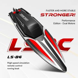 ElectricRC Boats B6 Summer Télécommande Bateau Eau Jouet Racing Aviron Double Hélice Électrique Highpower Highspeed Speedboat 230504