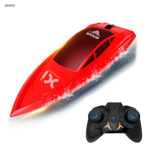 ElectricRC Boats EBORUI RC Boat 24GHZ Télécommande Motomarine Jeu en Plein Air Safe Induction Poweron Design Jouet Cadeau pour Enfants Garçons Filles 230616