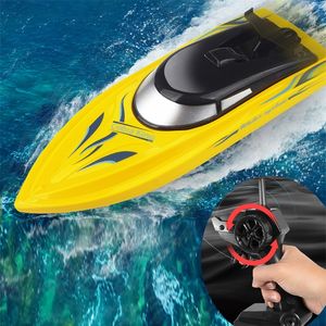 Elektrische boten grappig RC Speed ​​Boat Electric Toys for Children Remote Control Boats Kids Beach Toy Boys Ship Speedboat zwembad Games volwassen 220913