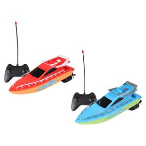 Barcos eléctricos de alta velocidad control remoto lancha rápida natación lago de lago juguetes al aire libre electronics rc regalos para niños en bote 230407