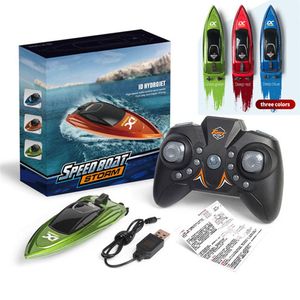 ElectricRC Boats lancha de controle remote Control Boat RC Ship Radio High Speed Ship with Led Light Palm Rc Boat For Adults Water RC Toys 230417