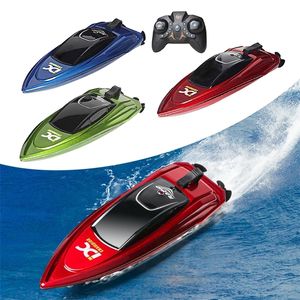 ElectricRC Boats RC Boat 2.4Ghz HighSpeed Speed Electric Ship Remote Control Racing Ship Water Speed Boat Enfants Modèle Jouet avec lumières LED 230504