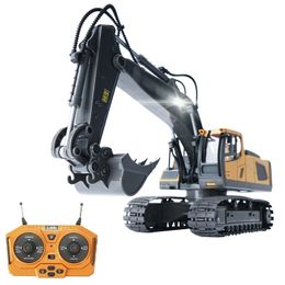 Electricrc Car 1 20 Excavator 24g Remote Control Engineering Vehicle Crawler Toys MultifiConction pour gar￧ons Dumper Children Gifts 220922