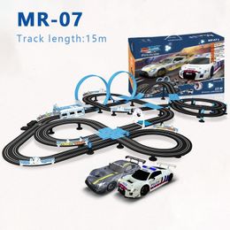 ElectricRC Auto 1 64 Track Racing Speelgoed Elektrische Spoorweg Set Dubbele Afstandsbediening Kinderspeelgoed Slot Natal Geschenken 230729