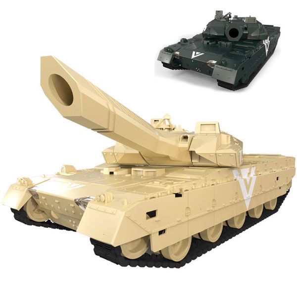 ElectricRC Car 120 RC Tank Shoot Water Bomb Télécommande Bullet 40CM 9CH 27Mhz Infrarouge LED Véhicule Électronique Pour Enfants Cadeau 230325