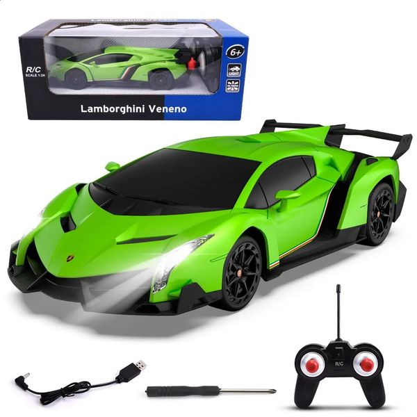 ElectricRC Car 1 Uds. Control remoto Bugatti con licencia oficial 1/24 escala RC regalo para niños de 3 años de edad niños niñas 231109