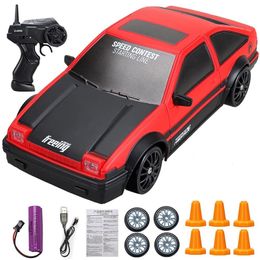 ElectricRC Car 2.4G Drift Rc Car 4WD High Speed RC Drift Car Toy Télécommande GTR Modèle AE86 Véhicule Voiture RC Véhicule Jouet pour Enfants Cadeaux 230822