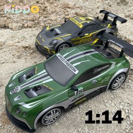 Voiture électrique RC 24G RC Drift Racing 1/14, télécommande et camions, véhicule de Sport à grande vitesse avec jouet de noël léger 230901