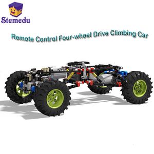 ElectricRC Voiture 4Wd OffRoad Technique Électrique Télécommande Escalade RC Modèle Moteur Moteur Moc Différentiel Engrenage Bloc De Construction Jouet 230630