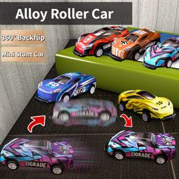 ElectricRC Car 6-16PCS Enfants Mini Stunt Toy Car Alliage Pull Back Bouncing Car Ejection Jumping 360 Flip Stunt Car Jouets Pour Enfant Cadeau D'anniversaire 230616