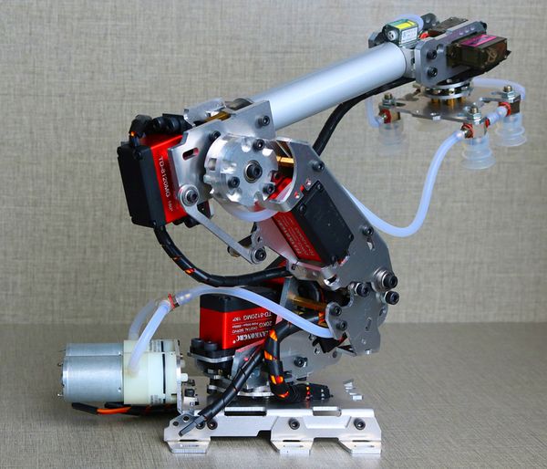 ElectricRC voiture 6DOF bras mécanique pompe à air en alliage d'aluminium robot industriel modèle six axes ventouse 230325