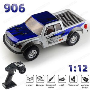 ElectricRC Auto 906 1 12 RC 4WD 24G Truck Afstandsbediening Hoge Snelheid Drift Monster voor Kids vs offroad Voertuig Kinderen Speelgoed 230807