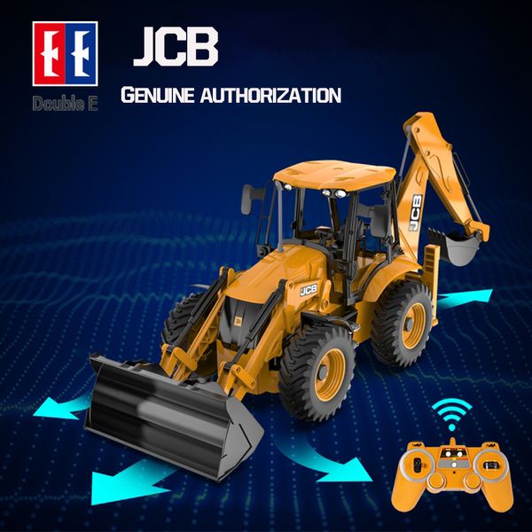 ElectricRC Car Double E E589 RC Excavator tractor 24G 6 Channel Radio control car 6CH electric Digger Truck juguetes para niños niños Regalo 230630