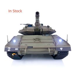 ElectricRC Auto Heng Long RC Tank 116 IDF Merkava Main Battle Militaire 39581 Afstandsbediening Toekan Voertuig Model Buiten Speelgoed Cadeau voor Jongen 230724