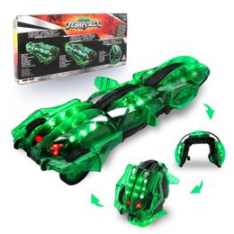 ElectricRC Car LED RC Car Control remoto Coche para niños - Control remoto Snake Car RC Stunt Snake 360 ° Roll Toys 231215