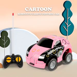 ElectricRC voiture Mini dessin animé télécommande enfant en bas âge jouets mignon RC pour enfants garçons filles cadeaux enfants anniversaire 230729
