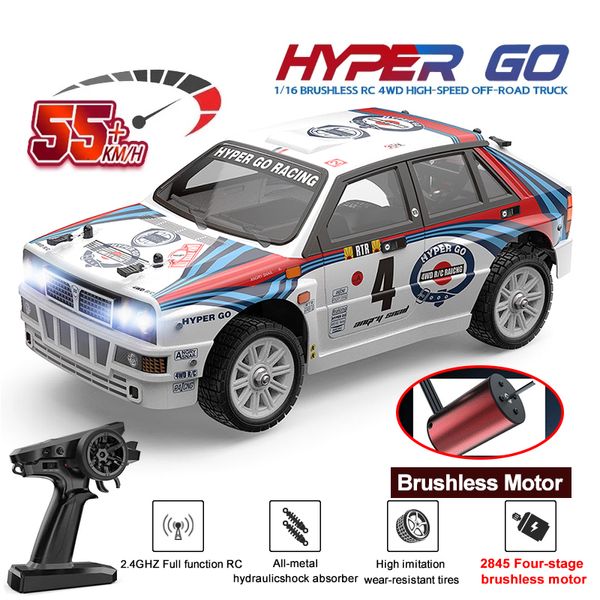 ElectricRC Car MJX Hyper Go 14301 14302 1/14 Coche RC sin escobillas 4WD Control remoto Carreras todoterreno Camión de juguete eléctrico de alta velocidad para niños 230904