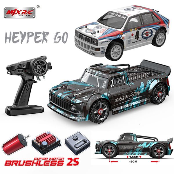 ElectricRC Car MJX Hyper Go 1430114302 Brushless RC Car 2.4G 114 Télécommande Pickup 4WD Highspeed Offroad ESC Drifting Vehicle Boy Toys 230705
