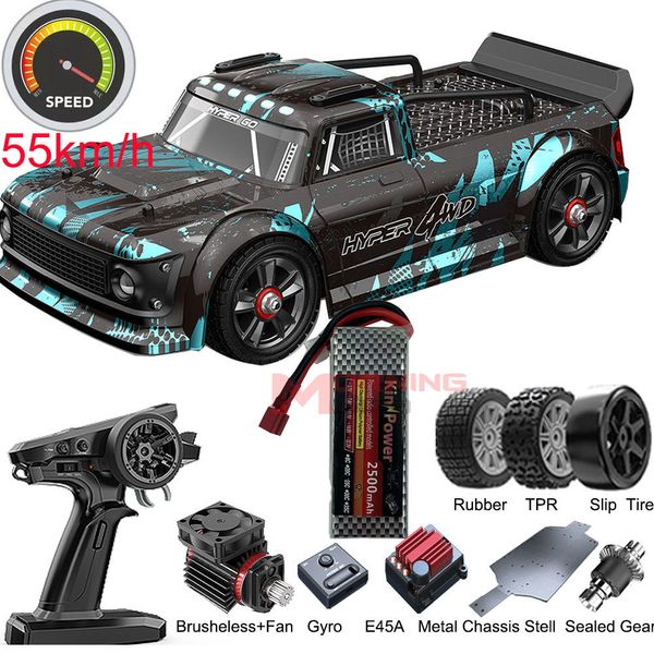 ElectricRC Car MJX Hyper Go RC Car 14301 14302 sans balais 114 2.4G Télécommande 4WD Course tout-terrain Haute vitesse Électrique Hobby Toy Truck 230921