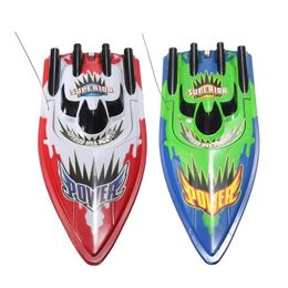 Electricrc Car RC Boat High Speed ​​Racing Oplaadbare batterijen Remote Toys Twee geschenken Controle voor kinderen Christm Kids Colors H7T5 230419