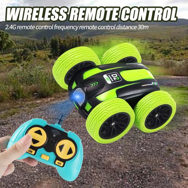 ElectricRC Car RC Car de alta velocidad 2.4G Wireless Stunt Drift Buggy Racing Vehicle Control remoto Mini 360 Degree Flip Juguetes para niños para niños 230613