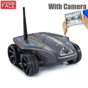 ElectricRC voiture voiture RC avec caméra Wifi FPV intelligent avec caméra HD 0.3mp 50 minutes autonomie de la batterie capteur de gravité Wi-Fi RC réservoir RC enfant jouets cadeau 230616