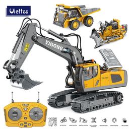 ElectricRC Car RC Excavator 1 20 Camión de control remoto 24G Crawler Engineering Vehicle Radio Childrens Day Gifts 230605