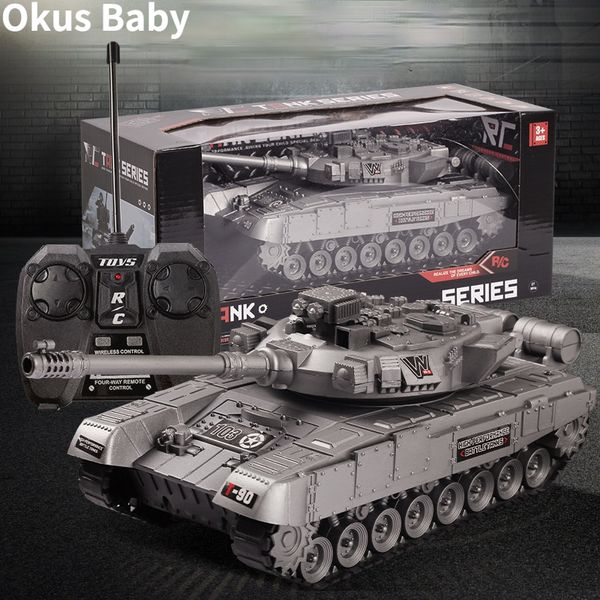 ElectricRC Car RC Tank Battle CrossCountry Tracked Remote Control Vehicle crawler world of tanks Kit Hobby Boy Toys for Kids 230325