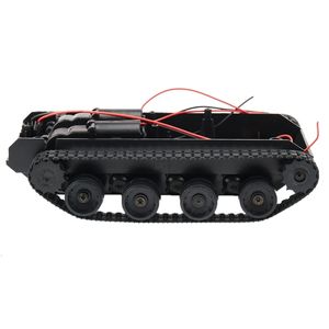 ElectricRC Car RC Tank Smart Robot Chasis Kit Goma Track Crawler para Arduino 130 Motor DIY Toys Niños 230325