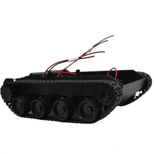 Electricrc Car RC Tank Smart Robot Chassis Kit Rubber Track Crawler voor Arduino 130 Motor Diy Toys Children Remote Control 230518