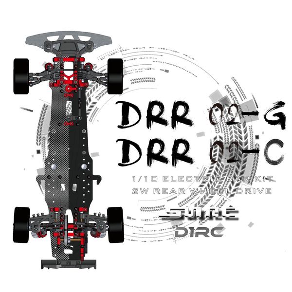 ElectricRC Car SNRC DRR02 DRR02C 110 1 10 RC MODÈLE DE VOITURE 2WD POSTPOSITION DE DIRECTION À GRAND ANGLE POST DRIVE DRIFT VEHICULE 230630