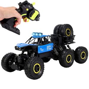 Jouets de voiture ElectricRC pour garçons 6WD 24Ghz voiture électrique RC Rock Crawler machine de voiture télécommandée sur radiocommande jouet de voiture hors route 230906