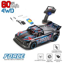 ElectricRC Car Wltoys 104072 110 4WD 60KmH High Speed Racing 2.4GHz RC Car Upgrade Brushless Motor Off-Road Drift Car 284131 LCD-versie 230616