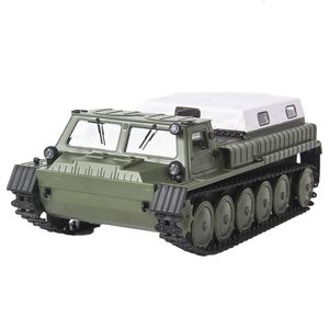 ElectricRC Car WPL E1 116 24G 4WD RC Tank Crawler Transport Télécommande Camions Full Proportional Véhicule Modèles Jouets pour Garçon 230325