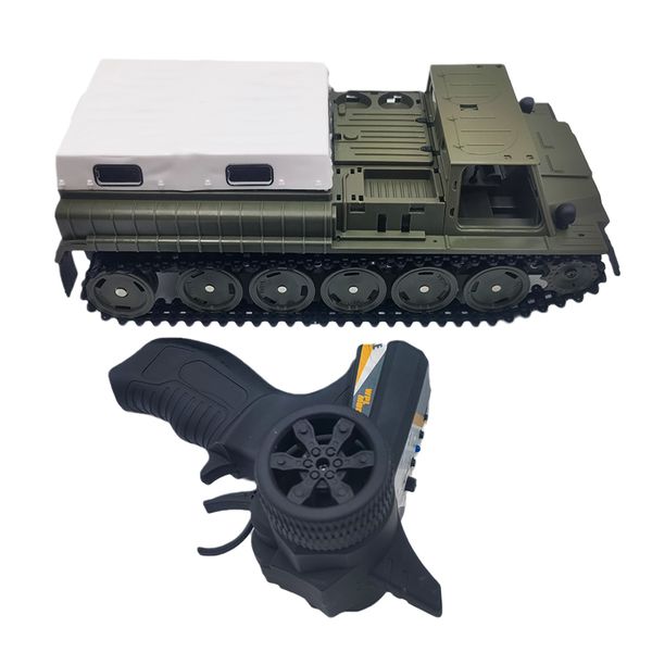 ElectricRC Car WPL E1 Rc Tank Toy 24G Super RC tank Crawler suivi télécommande véhicule chargeur bataille garçon jouets pour enfants enfants gdry 230411