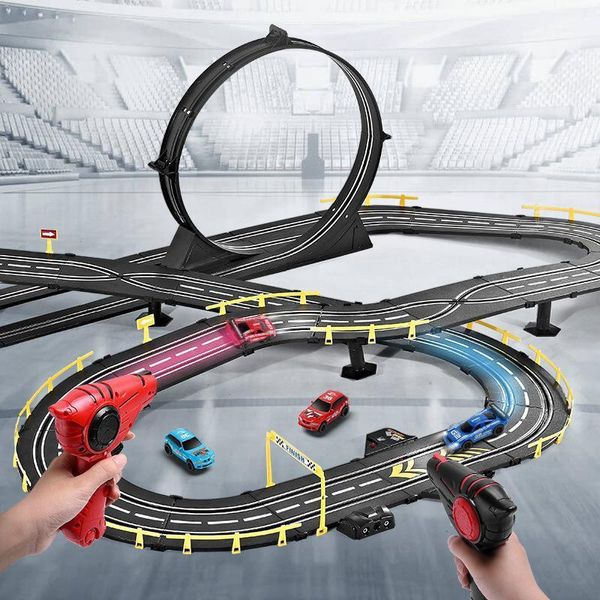 ElectricRC Track 1 43 Échelle Jouet de Course de Piste de Chemin de Fer Électrique pour Enfants Autorama Race Car Track Set Circuit Voiture Slot Car Speedway Enfants Jouets 230628