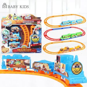 ElectricRC Track Kids DIY Elektrische Trein Set Cartoon Verscheidenheid Puzzel Gemonteerd Rail Car Speelgoed Geschikt voor Trein Spoorlijn Speelgoed voor Kinderen Geschenken 230616