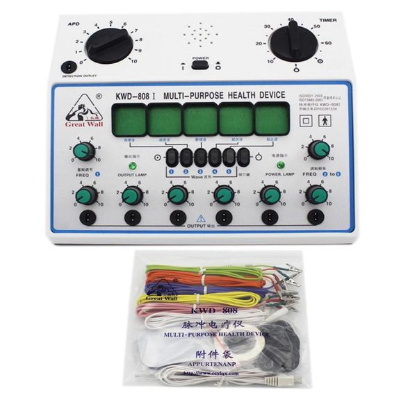 Stimulateur d'acupuncture électro KWD808I, Patch à 6 sorties, masseur électronique, soins, Machine de stimulateur d'acupuncture D1A KWD808 I5736382