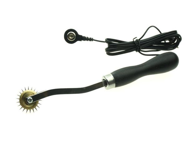 Electro Shock Wartenberg Pin Wheel Gear Estimulador corporal Juguete sexual para hombres Pene Escroto Mujeres Pezón Pezón Estimulación eléctrica D9371526