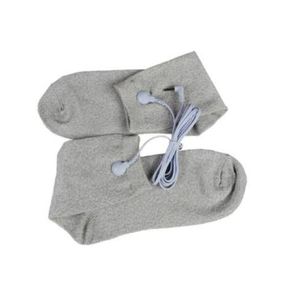 Chaussettes de massage à électrodes Unité de dizaines Pieds Douleur EMS Massager à impulsions électroniques Thérapie de choc avec fil par DHL