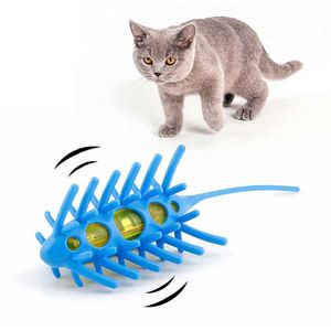 Electronic 360 ° Mouse Mouse Cats Toys Interactive Automatic Cat Tesing Indoor Playing Rat Rat Rat Ratones Bug Toy Gatito Juguetes para CAT PET 210929