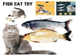 Electronic 3D Flippity Fish Toy Cat USB Charging Simulation Toys for Interactive Game Cats Pet Supplies Cats Dog Toys2195802