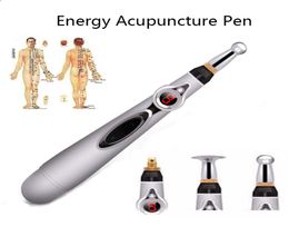 Stylo d'acupuncture électronique pistolet de massage électrique méridiens thérapie au laser masseur de guérison méridien énergie crayon soulagement de la douleur outils2500969