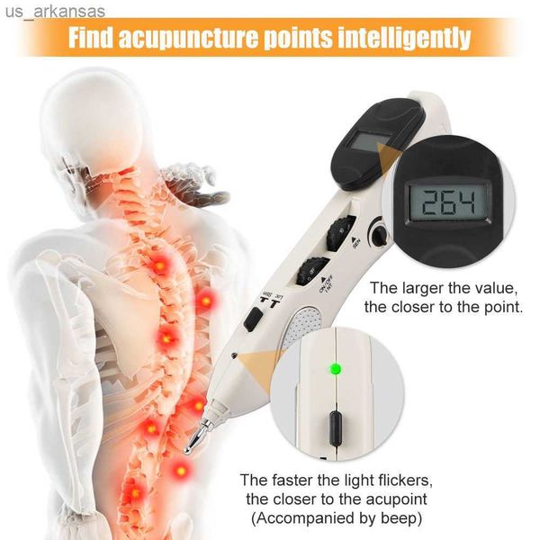 Détecteur de point de stylo d'acupuncture électronique Acupuncture Massage Thérapie de la douleur Acupuncture électrique Stylo méridien Droshipping L230523