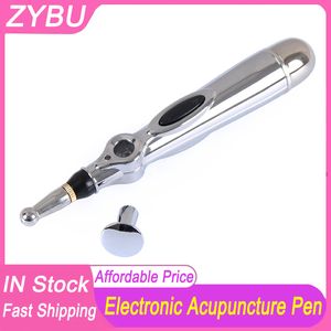 Elektronische Acupunctuur Pen Point Massager Elektrische Meridiaan Laser Therapie Genezen Massage Pen Gezicht Energie Pen Rugpijn Relief Tool