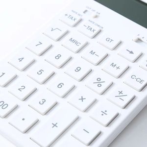 Elektronische calculator S355538 Lichtgrijze handige rekenmachine