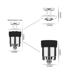 Roken Accessoires DABCOOL W2 V2 Atomizer Second Generation Atomizers Water Bongs Cartridge met Carp Cover