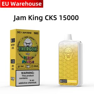 Cigarette électronique PUFF 15000 Jam King CKS ENERGON 15K 24 ml E-Liquide Jetable E Cigarette Écran LED USB-C saveur de jus vs puff 9k tornado vape 12000