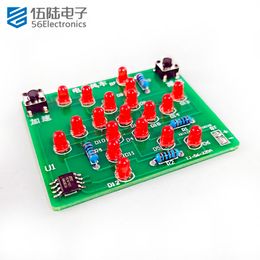 Elektronische componenten Kit Elektronische windmolen Single-Chip Microcomputer LED Rotary Light Circuit Board Lasing Practice Kit